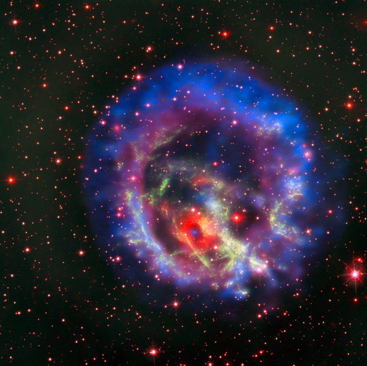 Supernova explosion image